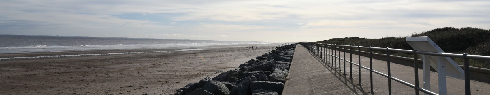 beach view with the tide out in drug and alcohol skegness lincolnshire